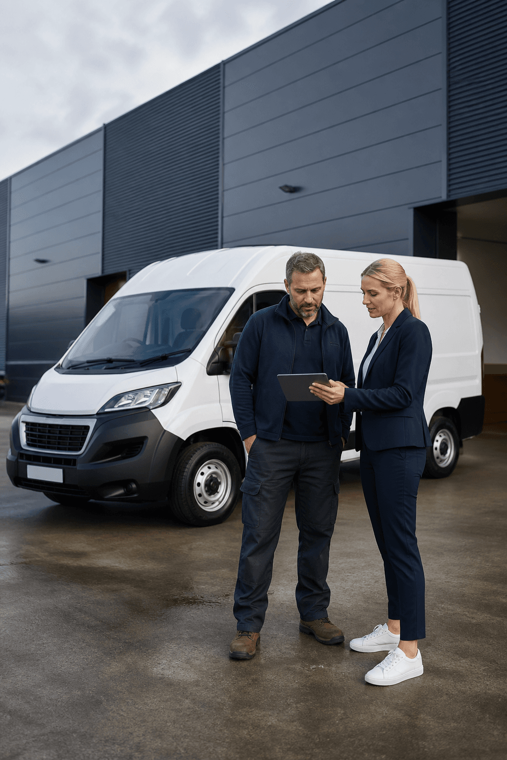 Small panel van used for local delivery and trade work